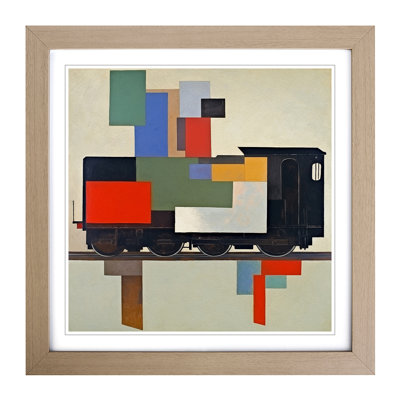 Train Suprematism - Framed Print