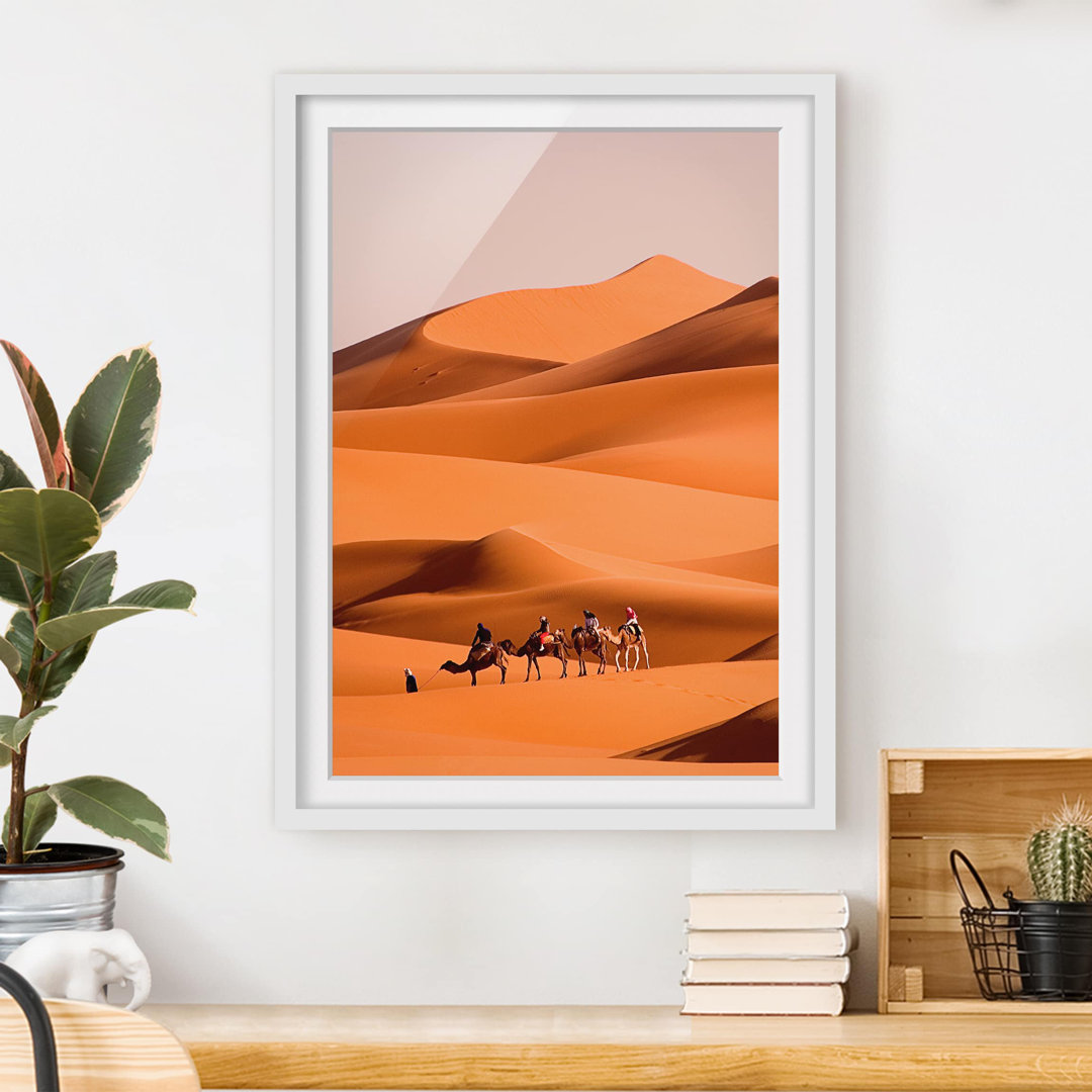 Gerahmtes Papierbild Namib Desert