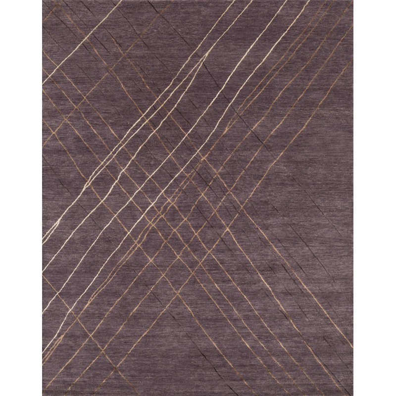 Hermitage Hand Knotted Abstract Indoor Rug, Rectangle 2' x 3'