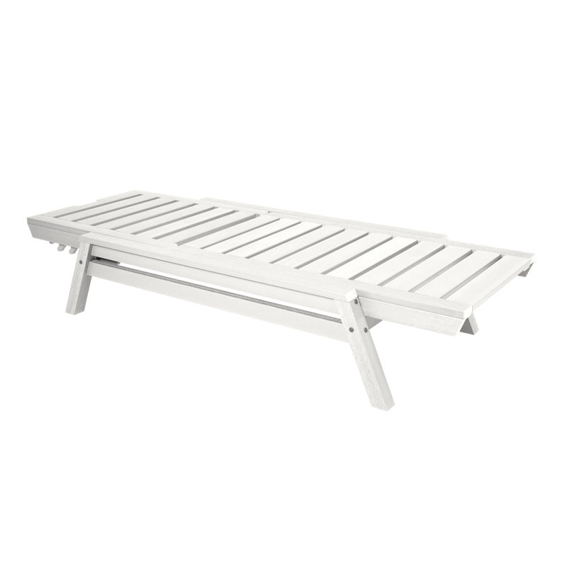 Jiwoo Outdoor Chaise Lounge, White