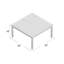 Table basse d'extérieur résistante aux intempéries de 35 po Bevelyn-1262303862