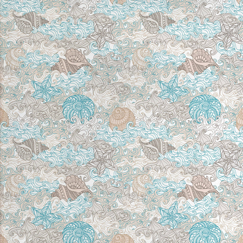 Tissu mollusque étoile de mer, l 58 po x L 72 po