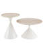 Ensemble de 2 tables basses rondes,-130837445