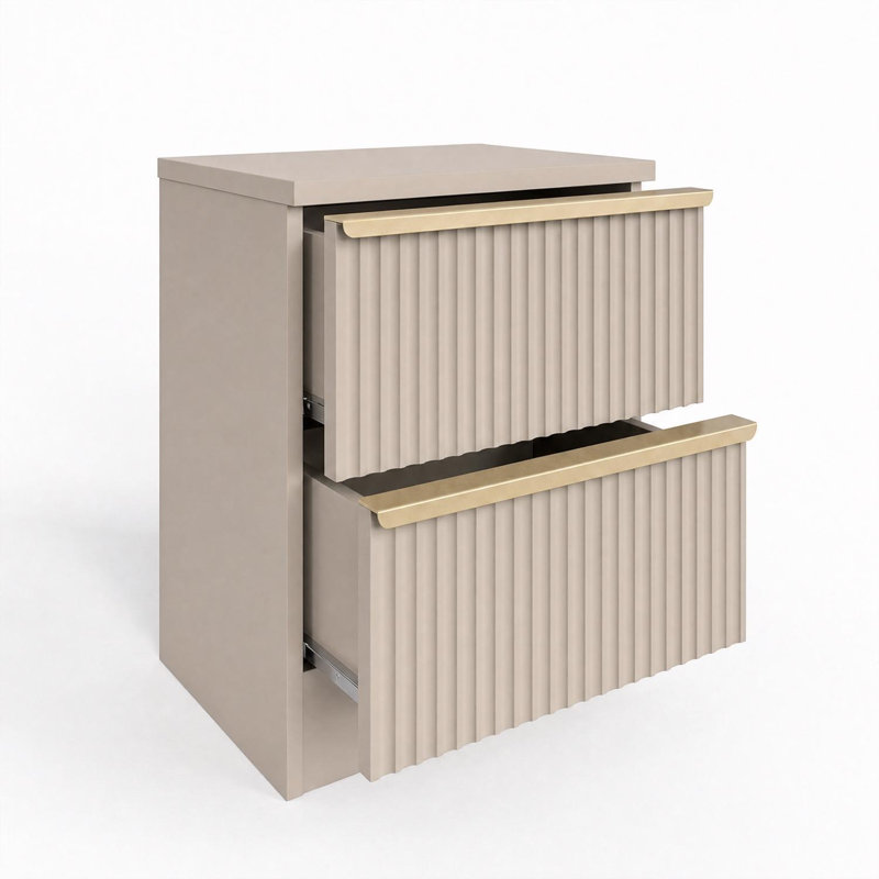 Shanquil 45 cm W Bedside Table