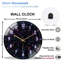 Horloge murale Cyberpunk Neon