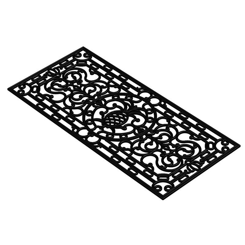 Tapis d'entrée antidérapant Schagen, L 48 po x L 22 po