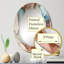 Miroir mural moderne ovale brun-1899531203