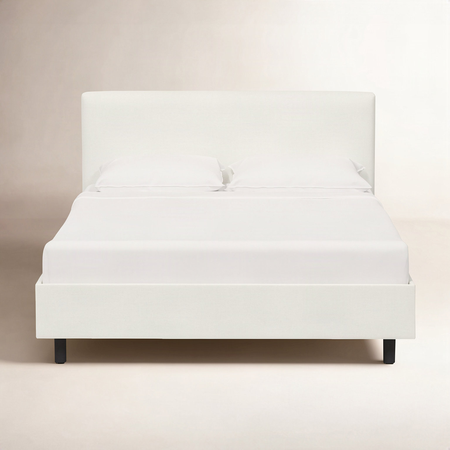 Eisley Upholstered Bed, Twin, Zuma White Textured Linen