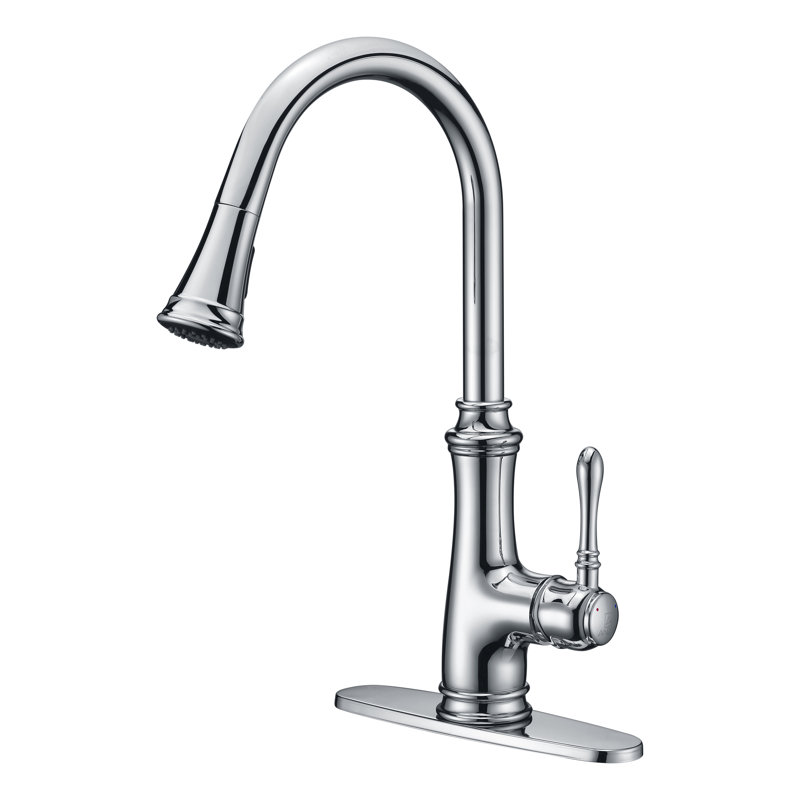 ANZZI Luna Pull Down Kitchen Faucet, Polished Chrome