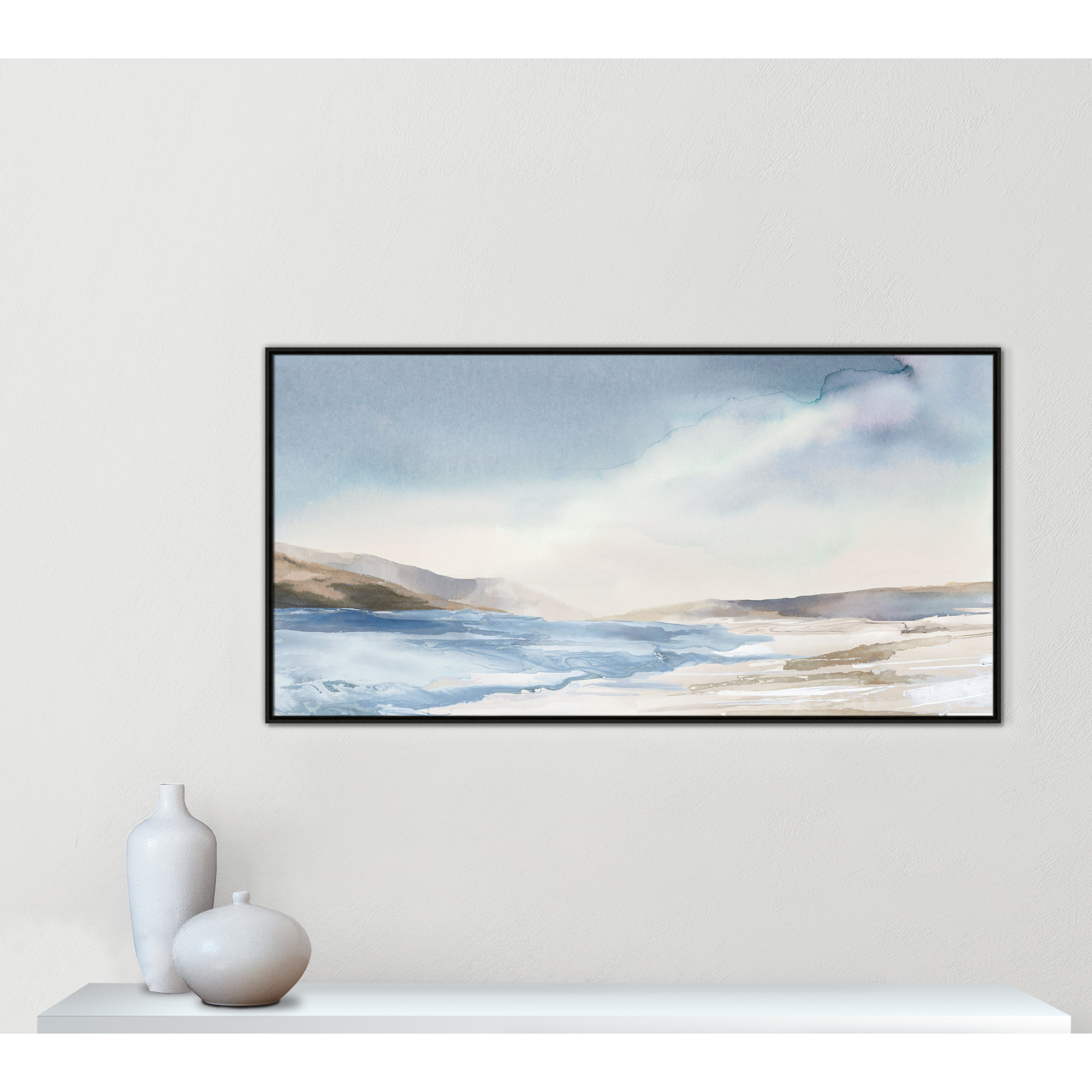 Mystic Shores Print by Mystic Shores, Espresso, 31.5" H x 61.5" W