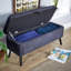 Ahkeem Velvet Upholstered Storage Bench-703791896
