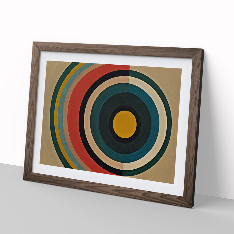 Spellbinding Modern Abstract - Framed Print, 34cm H x 46cm W x 2cm D, Walnut