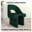 Fauteuil décoratif à dossier ouvert et courbé Dibri-486627566