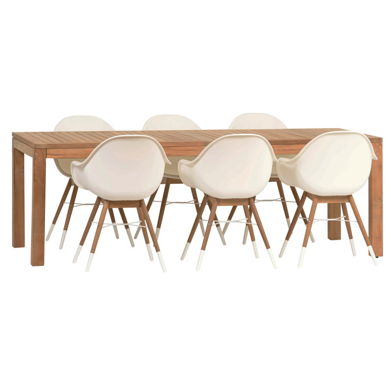 Ensemble repas 7 pièces Amazonia Charlotte Deluxe