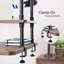 Tablettes décoratives industrielles à 2 niveaux Vivo Clamp-On-387944377-387944379