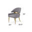 Ensemble de salle à manger Lamont 7 pièces avec table en faux marbre et 6 chaises rembourrées