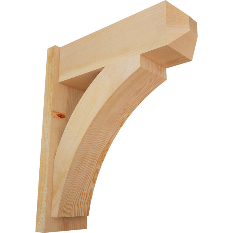 Persienne en bois rustique Thorton Craftsman, H 28 po x P 24 po, Sapin Douglas de 8 po (sciage brut)