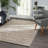 Mixed Stripe Blue/Ivory Handwoven Rug-1015377620