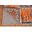 Tapis bleu traditionnel fait à la main 9 x 12 po