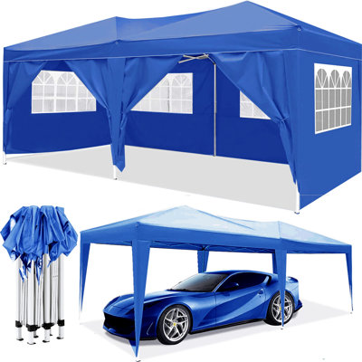 Outdoor Portable Party Folding Tent with 6 Removable Sidewalls + Carry Bag + 4pcs Weight Bag
