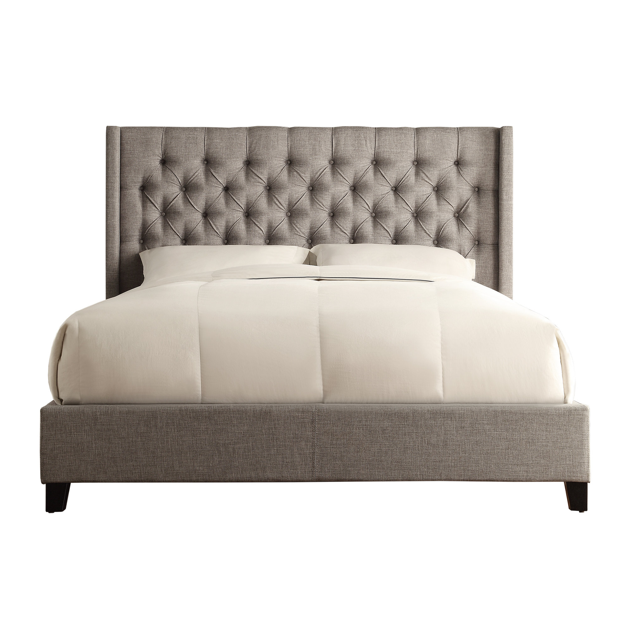 Joss Main Kaster Tufted Upholstered Low Profile Standard Bed