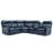  6-Piece, 2 Power Recliners Leather Reclining Sectional, Power Headrest & Lumbar-110828794-113396963
