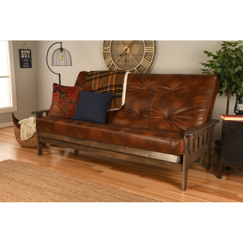 Futon avec matelas Stratford, Sentier de l'Oregon de couleur amande
