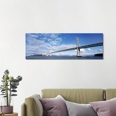 Bridge Across A Bay - Wrapped Canvas Panoramic Print