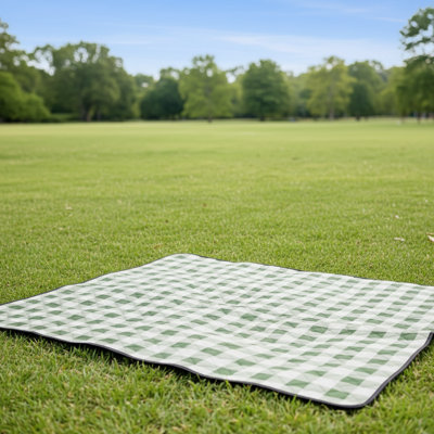 80''X80'' Waterproof Picnic Blanket - Foldable Sandproof Outdoor Mat For Park, Grass, Travel & Hiking Essentials