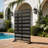 Metal Privacy Screen With Block Pattern