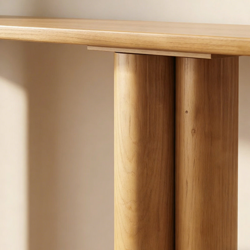 Console Retro Minimalist Art, H 33,46 po x l 62,99 po x P 14,96 po, Bois naturel