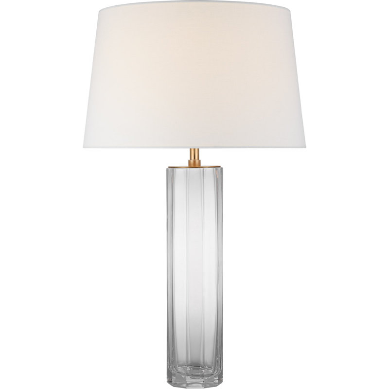 Fallon Table Lamp, Clear, 29.5" H x 17.5" W x 17.5" D