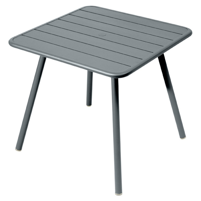 Luxembourg Outdoor Square Dining Table, Acapulco Blue, 18.5" H x 22" L x 22" W