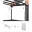 Shoe Rack, 10-Tier Metal Shoe Storage Organiser, Customisable Design, Metal Frame, Space-Saving Rack, For Dressing Room, Hallway, 30 X 94 Cm, Black LSA10BK