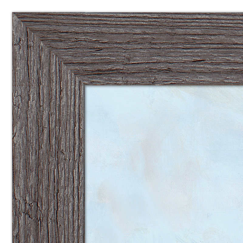 Barn Field - Peinture sur toile encadrée, Gris