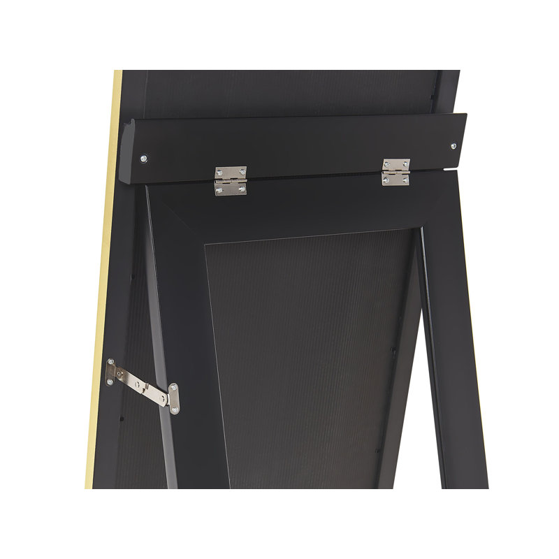 Rankin Flat Floor Mirror, Gold