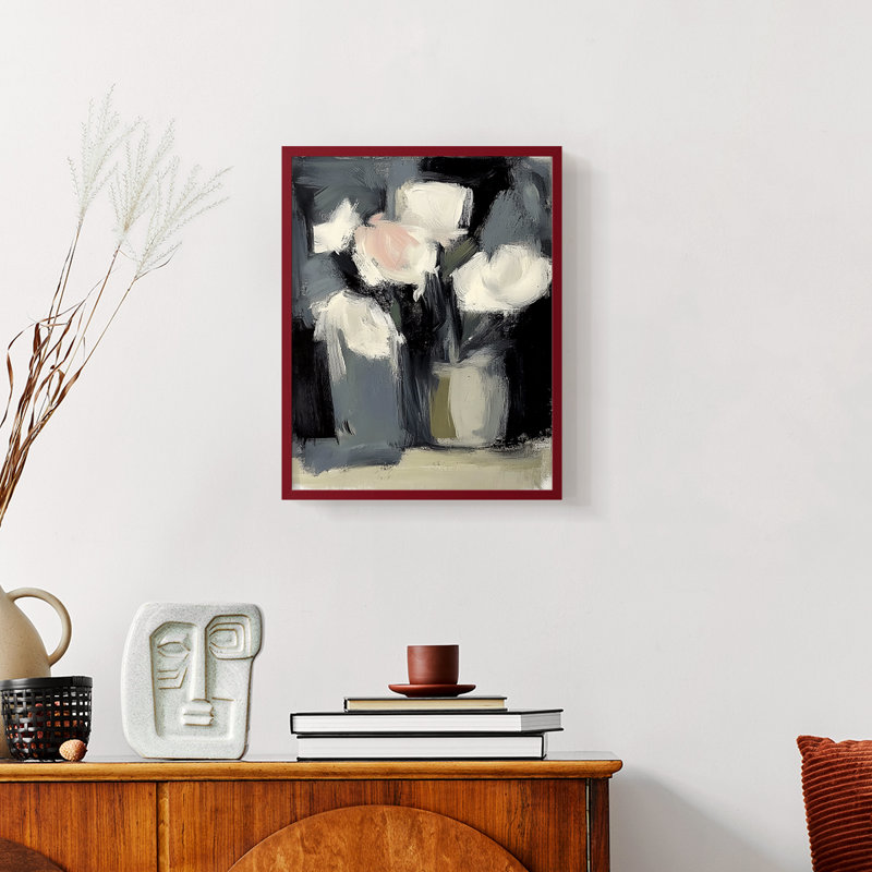 FLORAL Series DCCI - reproduction encadrée de qualité supérieure - prête à être accrochée - aucun clou requis