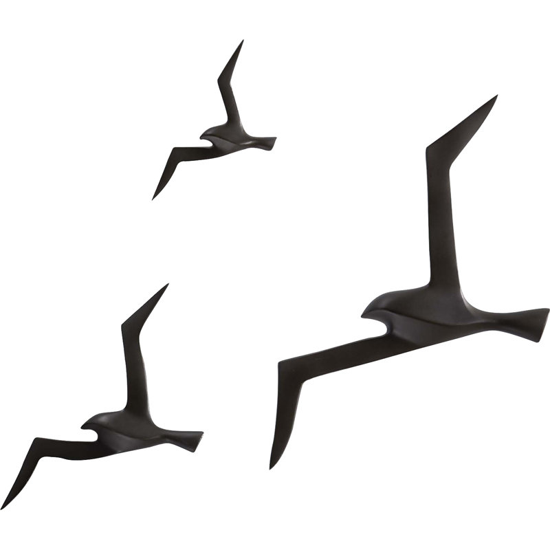Handmade Metal Wall Decor, Matte Black