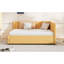 Lit de jour en tissu d'ameublement (jaune)-936899292