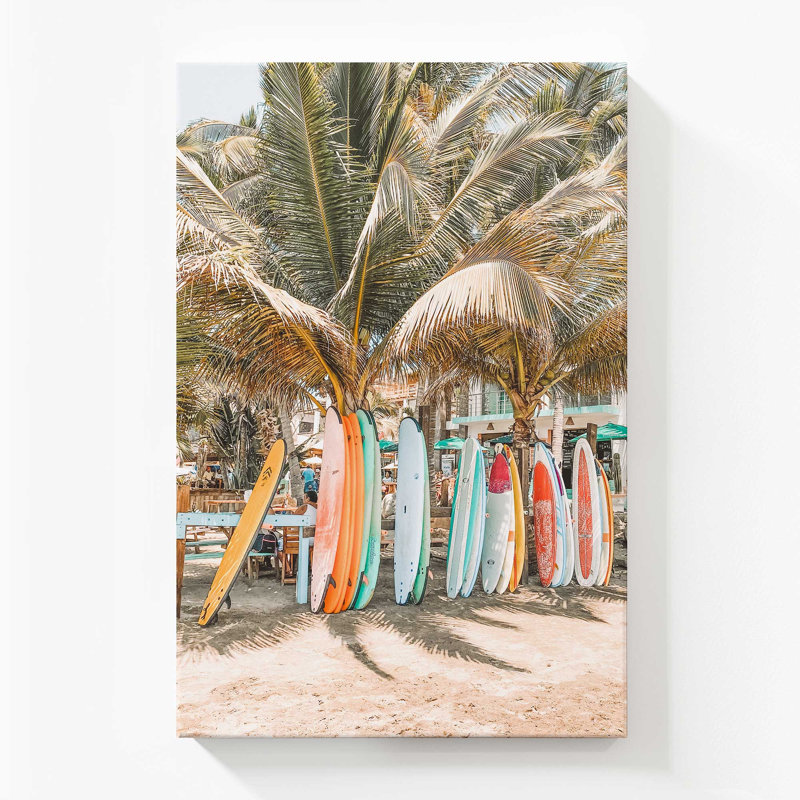 Surf's Paradise, reproduction sur toile, Toile tendue, 72" H x 48" W x 1.25" D