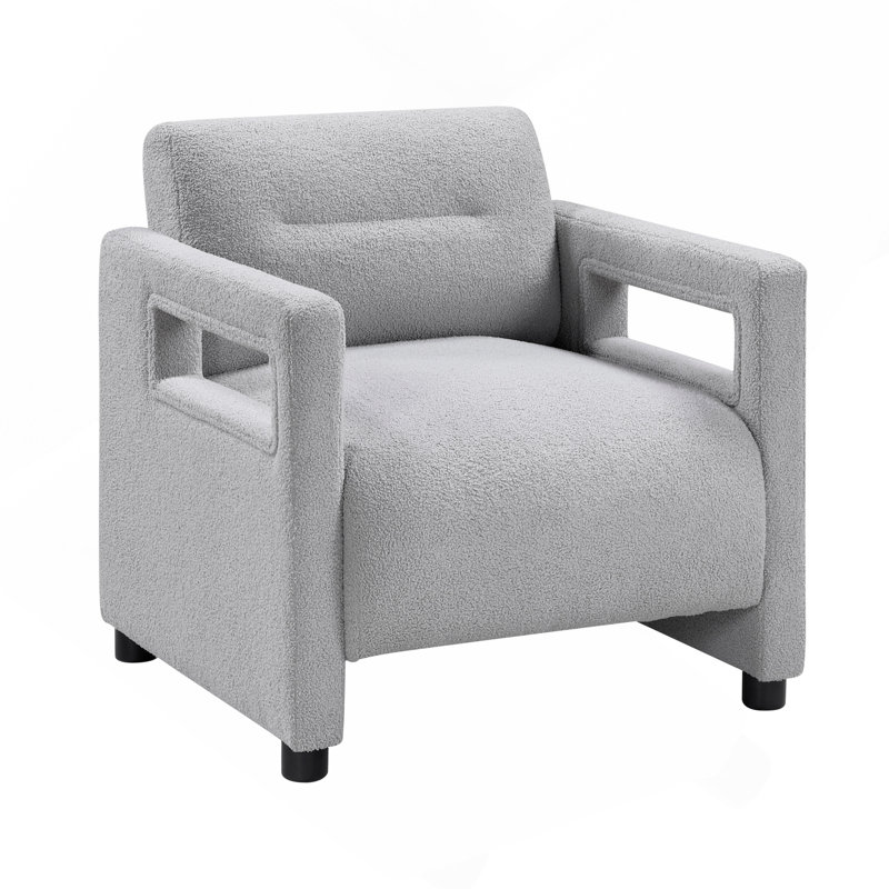 Fauteuil d'appoint 1 pièce Luxury, Gris