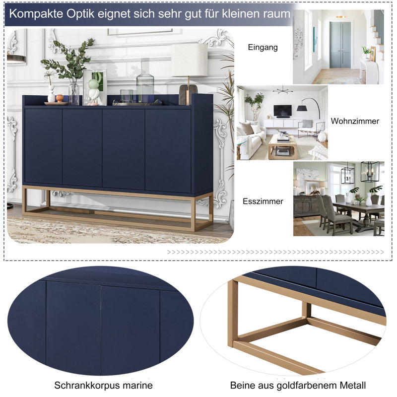 Kempsford 120cm Sideboard, Blue