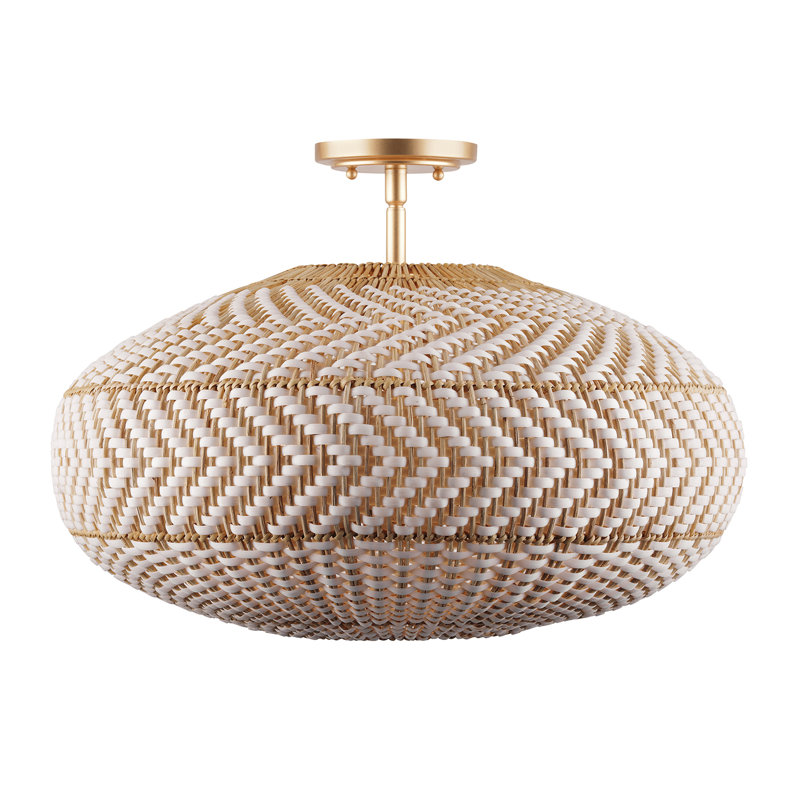 Chastyn 4 Light Soft Gold Semi Flush