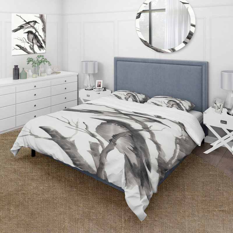 Ensemble de housse de couette Traditional Vintage Sleeping Crows - Microfibre polyester