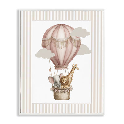 Giclée rose encadrée, dessin par Christine Simpson Art