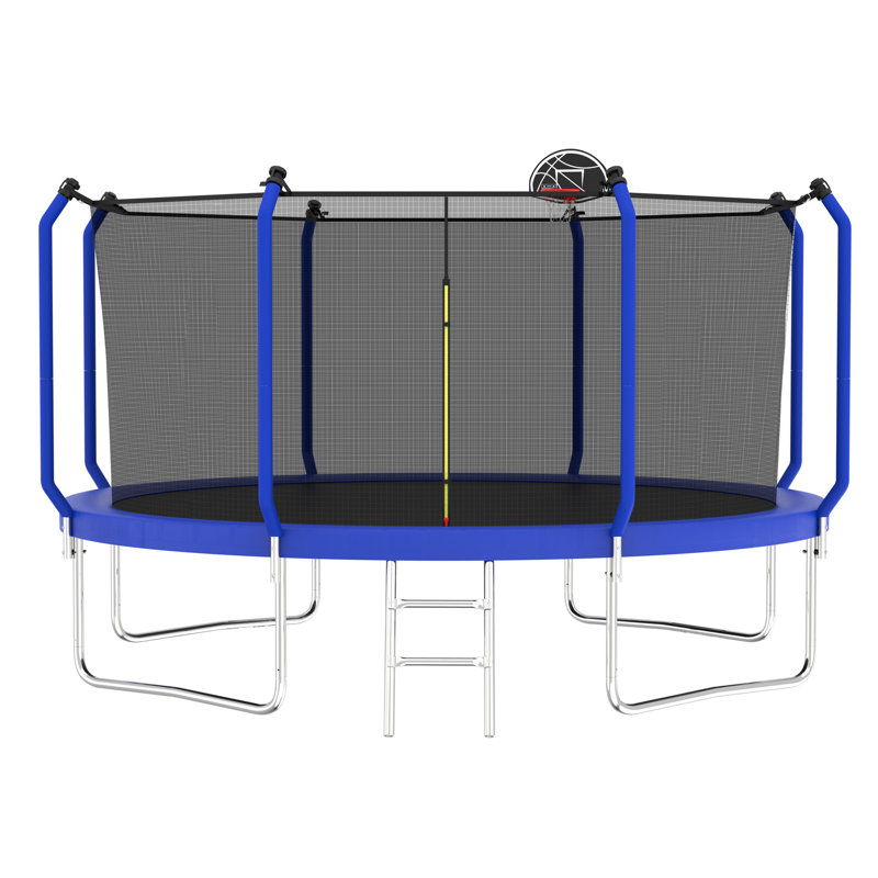 Trampoline 12 pi avec panier de basketball
