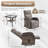 Esquer 3 - Pieces Outdoor Wicker Poolside Reclining Swivel Chaise Lounge With Adjustable Recliner And Side Table-618464012