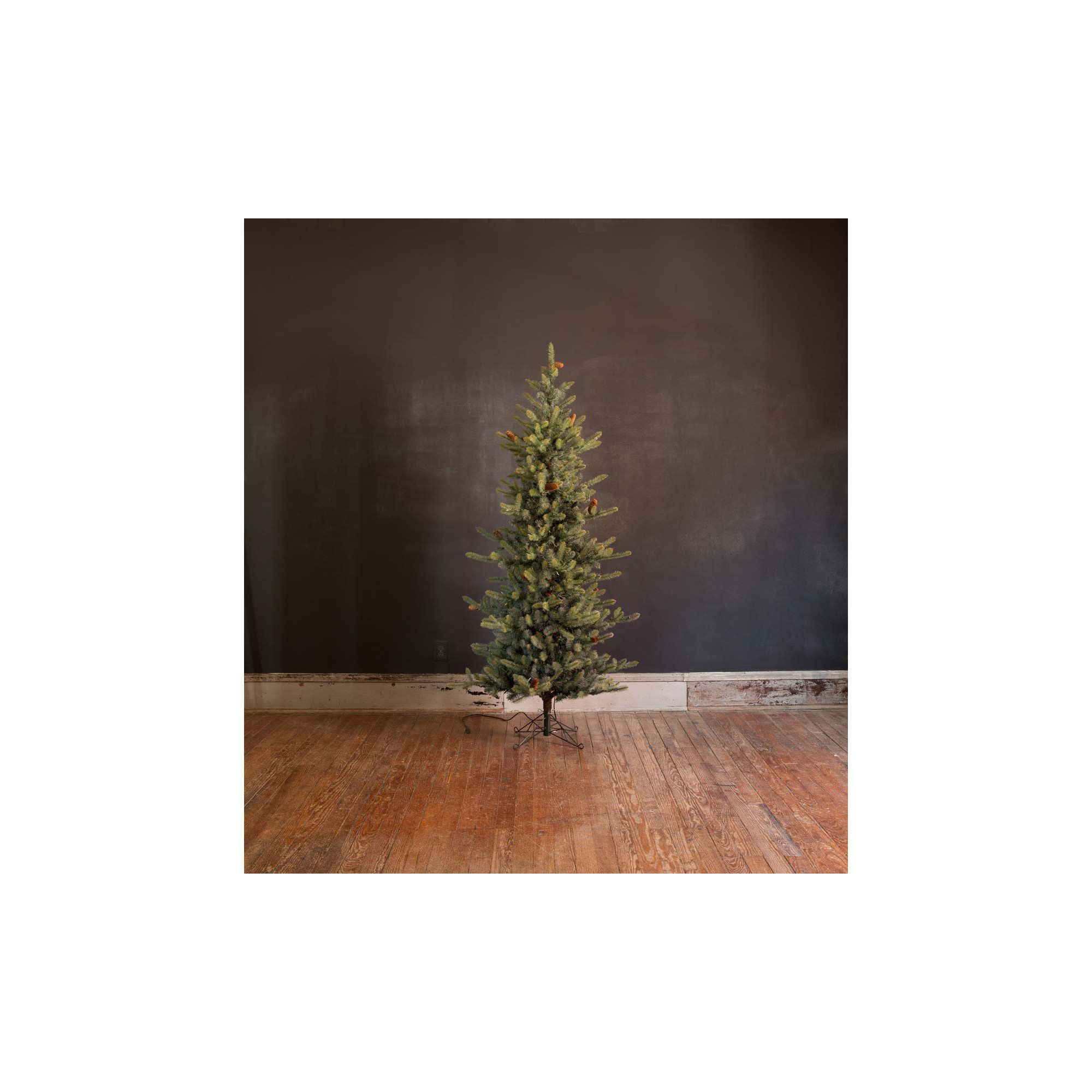 Lighted Artificial Spruce Christmas Tree, 7.5' H
