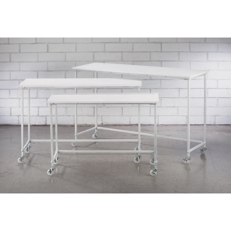 Tena 41.13'' Solid Wood Top Console Table, White