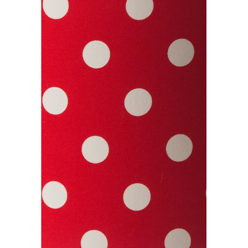 Cotton Drum Lamp Shade ( Screw On ), Red, 16cm H x 20cm W x 20cm D